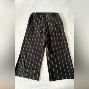 DKNY Black Pants with White Stripes